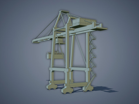 Port Container Crane 3Dモデル