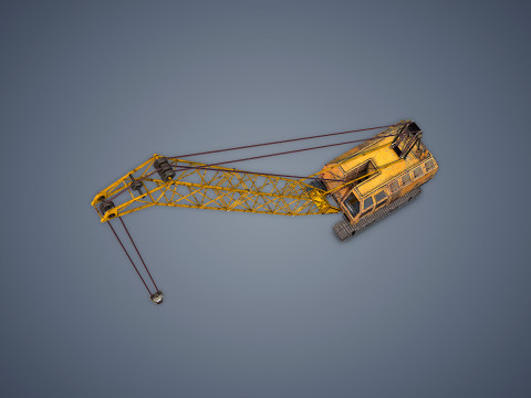 Crawler Crane Modello 3D
