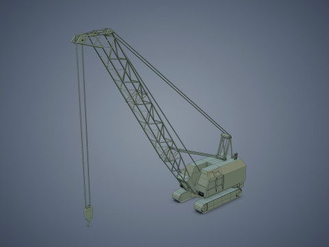 Crawler Crane Modello 3D