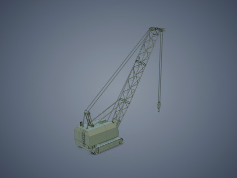 Crawler Crane Modello 3D