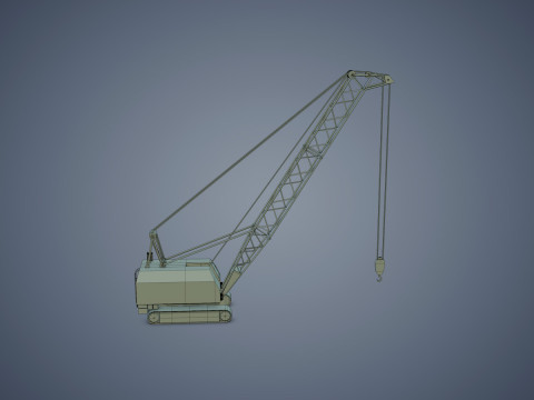 Crawler Crane Modello 3D