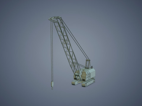 Crawler Crane Modello 3D