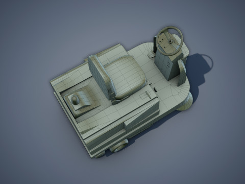 Electric Sweeping Car 3D Model