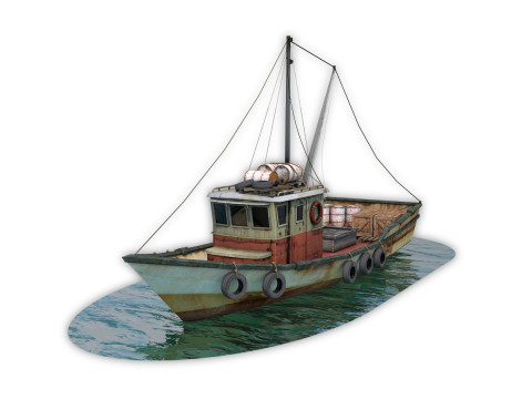 Fishing Vessel 3D Модель
