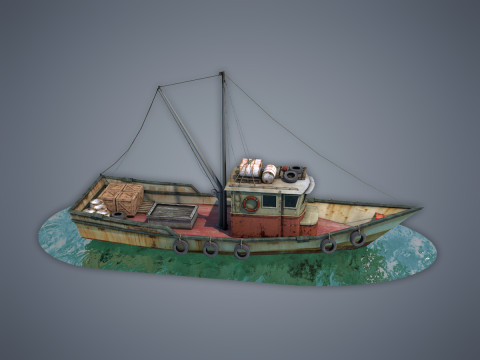 Fishing Vessel 3D Model