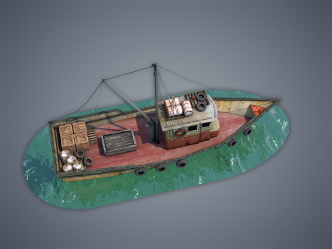 Fishing Vessel 3D Model