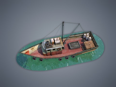 Fishing Vessel 3D Model