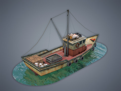 Fishing Vessel 3D Model