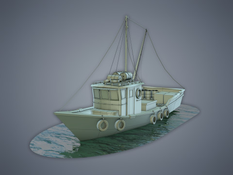 Fishing Vessel 3D Model