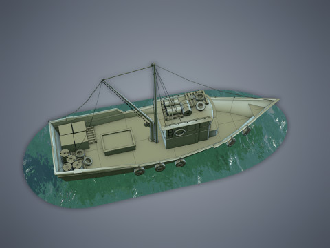 Fishing Vessel 3D Model