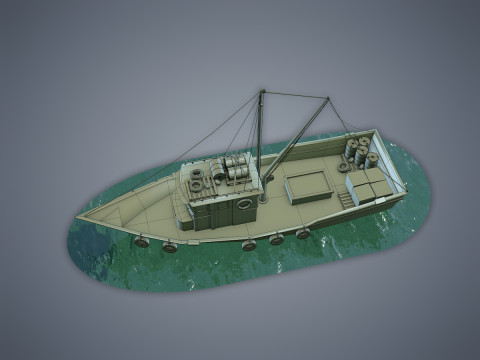 Fishing Vessel 3D Model