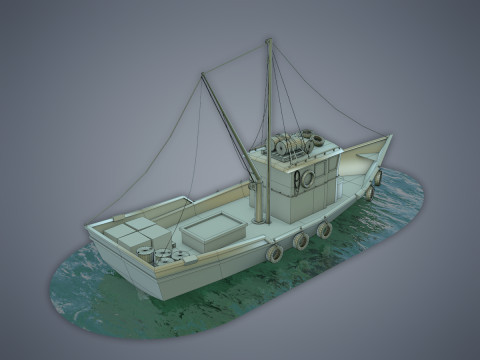 Fishing Vessel 3D Model