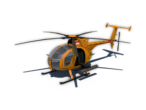 Hughes AH-6 Little Bird 3D मॉडल