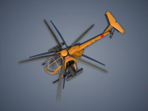 Hughes AH-6 Little Bird Model 3D