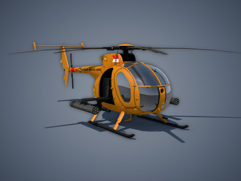 Hughes AH-6 Little Bird Model 3D