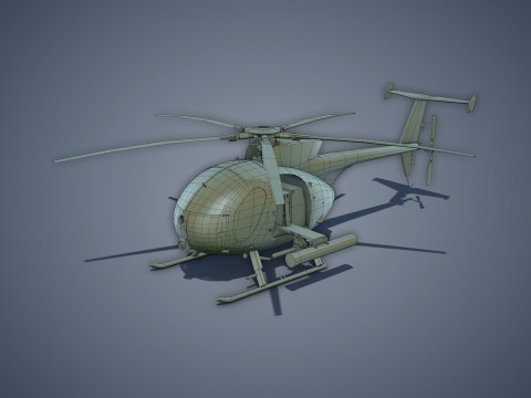 Hughes AH-6 Little Bird Model 3D