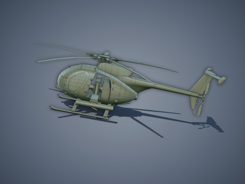 Hughes AH-6 Little Bird Model 3D