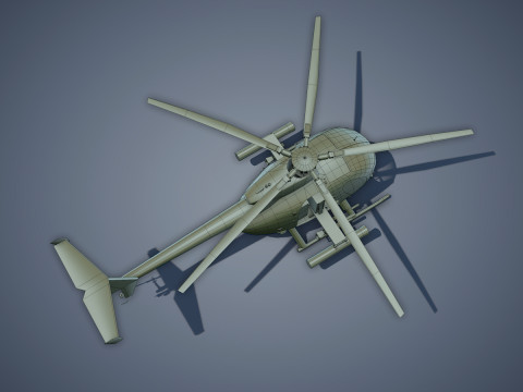 Hughes AH-6 Little Bird Model 3D