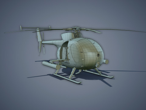 Hughes AH-6 Little Bird Model 3D