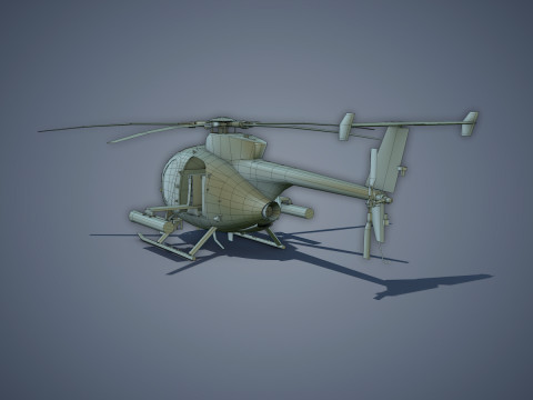 Hughes AH-6 Little Bird Model 3D
