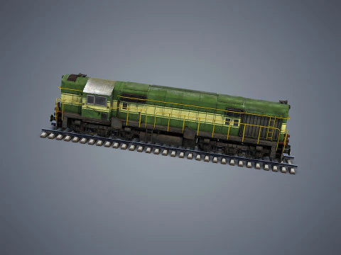 Locomotora Modelo 3D