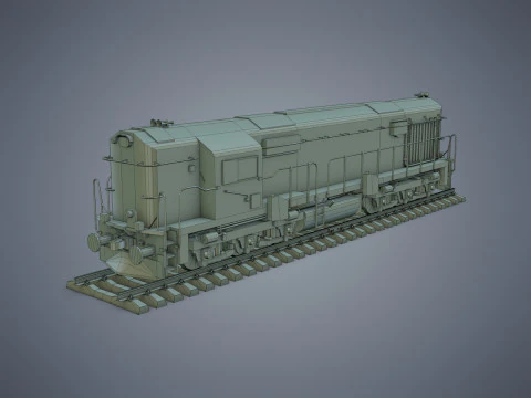 Locomotora Modelo 3D