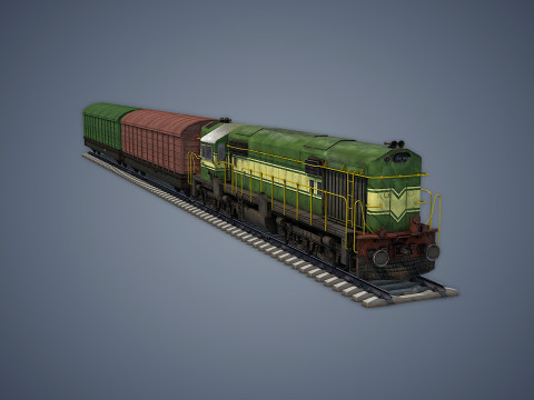 Cargo Train 3D मॉडल