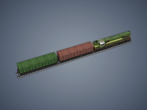 Cargo Train 3D मॉडल