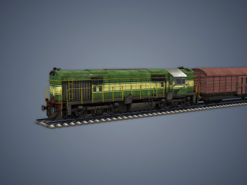 Cargo Train 3D मॉडल
