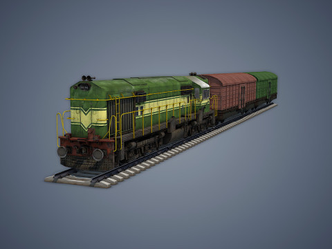 Cargo Train 3D मॉडल