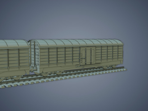 Cargo Train 3D मॉडल