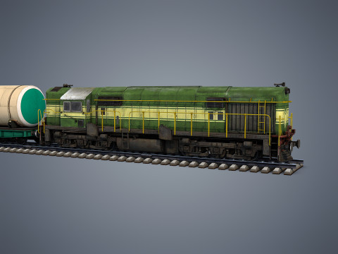 Cargo Train 3D-Modell