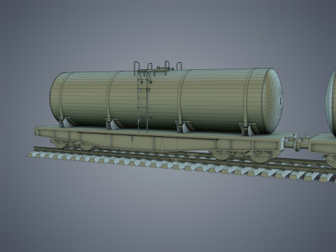 Cargo Train 3D-Modell