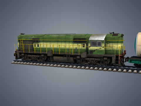 Cargo Train 3D-Modell