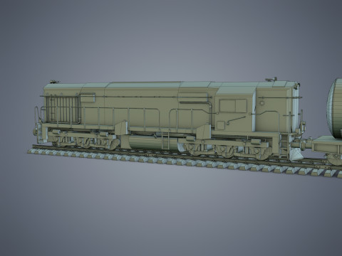 Cargo Train 3D-Modell