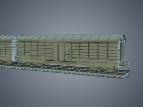 Cargo Train 3D-Modell