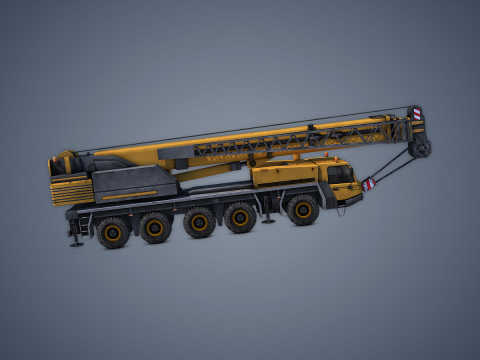 Mobile Crane Rigged 3D Model