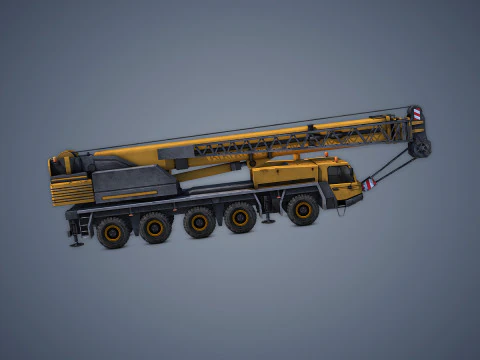 Mobile Crane Rigged 3D Model