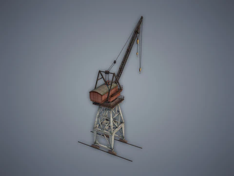 Port Crane 3D Model