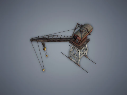 Port Crane 3D Model