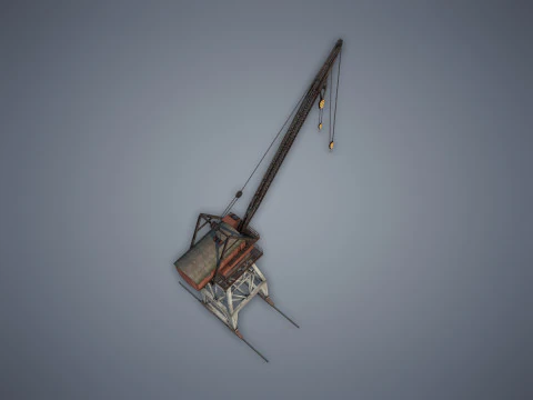 Port Crane 3D Model