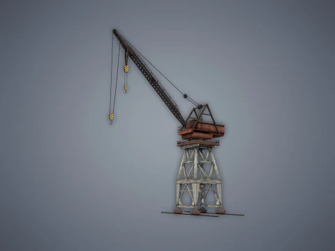 Port Crane 3D Model