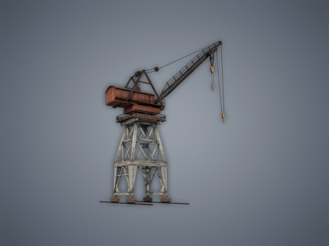 Port Crane Modelo 3D