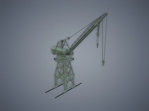 Port Crane Modelo 3D