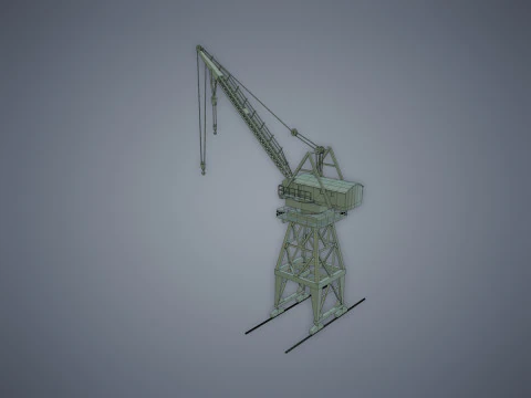 Port Crane 3D Model