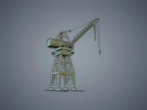 Port Crane 3D Model