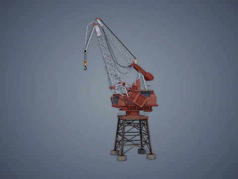 Port Crane 3D Model