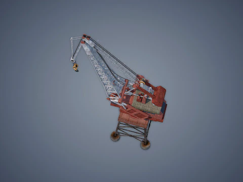 Port Crane 3D Model