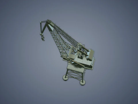 Port Crane 3D Model