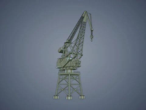 Port Crane 3D Model